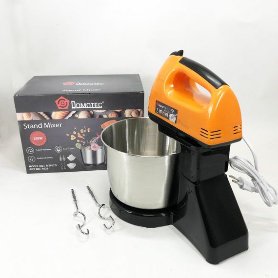 Миксер ручной для смешивания и взбивания Domotec R6637O 250 W, Миксер для приготовления тортов и кремов CM-36 | Зображення 5