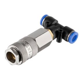 Трійник на шланг 8 мм шланг і швидкорознімне з'єднання до набору для продування кабіни вантажних авто INTERTOOL1