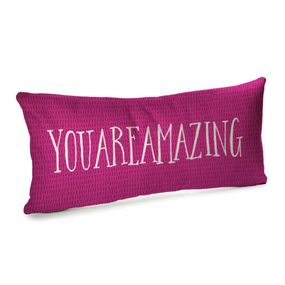 Подушка для дивану оксамитова Youareamazing 50x24 см (52BP_17L014)