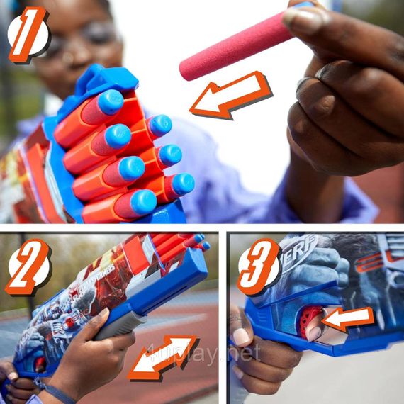 Бластер Nerf Transformers Optimus Primal Dart Blaster. Трансформеры Нерф Оптимус Праймал | Зображення 4