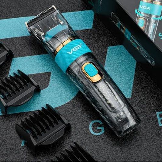 Машинка для стрижки волосся і бороди VGR V-695 з LED дисплеєм IPX7 вологозахист, Окантувальна машинка | Зображення 3