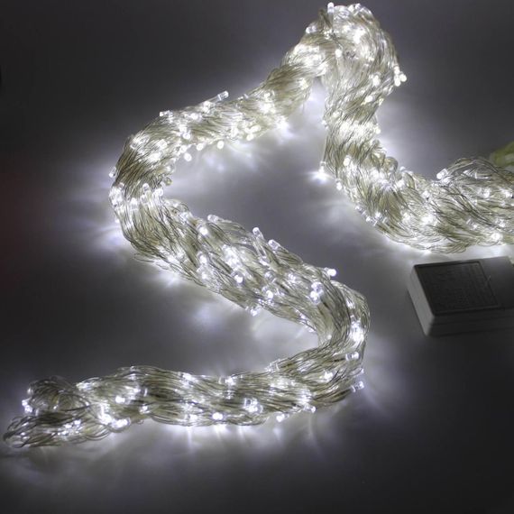Гірлянда Водоспад від мережі 3х3 м, 480LED, Xmas, Холодний білий / Новорічна світлодіодна гірлянда штора | Зображення 1