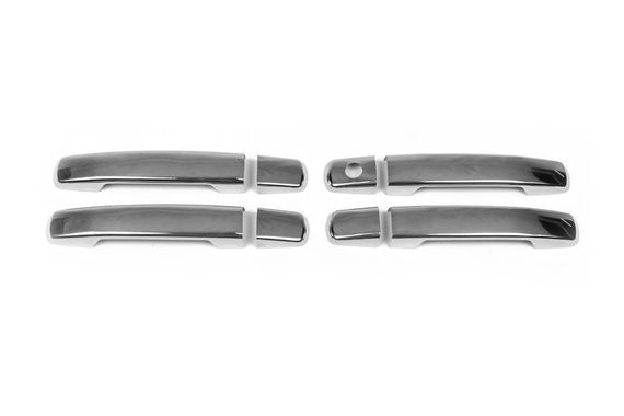 Накладка на ручки (4 шт, нерж) З чіпом, Carmos - Турецька сталь для Nissan Navara 2006-2015 рр | Зображення 4