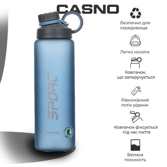 Пляшка для води CASNO 1500 мл KXN-1237 Синя | Зображення 6