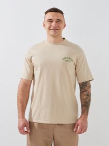 Футболка з принтом чоловіча GENUA G01222-0014 2XL Бежевий shop (2000999391262)