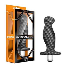 Массажер простаты Blush SPARK IGNITION со съемной вибропулей, цвет карбон sexstyle