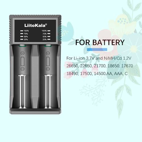 Универсальная зарядка для аккумуляторов LiitoKala Lii-C2, 2x21700, 26650, 18350, 16340, 18500 | Зображення 6