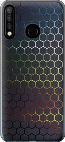 Чехол на Tecno Camon 12 CC7 Переливающиеся соты "498u-2432-17620"