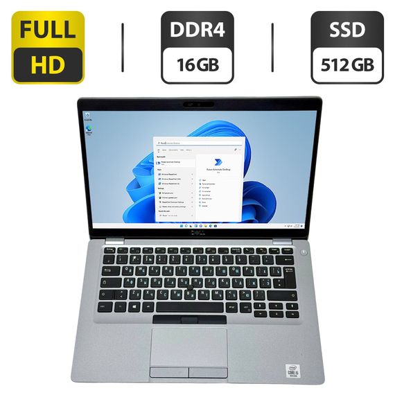 Ультрабук Dell Latitude 5410 / 14" (1920x1080) IPS / Intel Core i5-10310U (4 (8) ядра по 1.7 - 4.4 GHz) / 16 GB DDR4 / 512 GB SSD / Intel UHD Graphics / WebCam / Windows 11 Pro б/в
