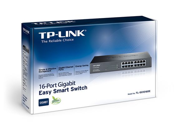 Коммутатор TP-LINK TL-SG1016DE 16x1GE, EasySmart (TL-SG1016DE) | Зображення 2