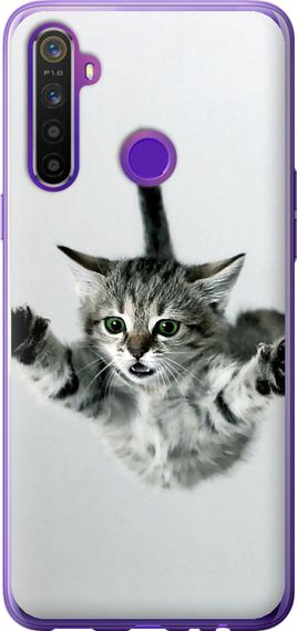 Чехол на Realme 5 Летящий котёнок "2322u-1862-17620"