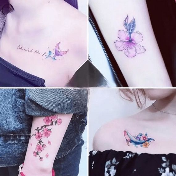 Набір дитячих тимчасових татуювань "Кольорові міні №1" color-tattoo-mini-set-30 | Зображення 3