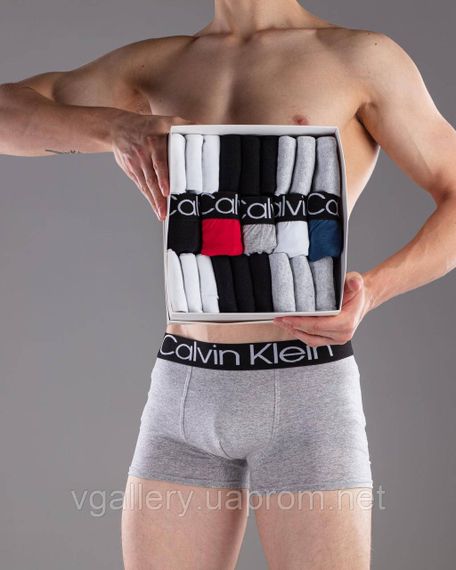 Подарунковий набір чоловічої білизни CK в коробці на 3 шт (8 кольорів на вибір) | Зображення 8