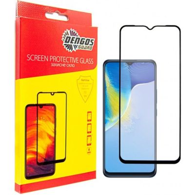 Стекло защитное Dengos Full Glue Vivo Y15s (TGFG-208)