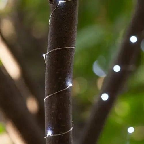 Гірлянда на батарейках мідний провід 3м Білий