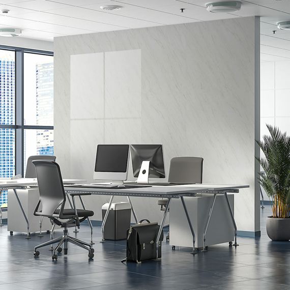 Декоративна ПВХ плита білий мармур 1,22х2,44мх3мм SW-00001399 | Зображення 6