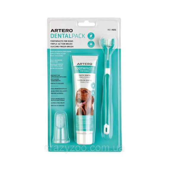 Набор для чистки зубов для собак Artero Dental Pack 90 г H691