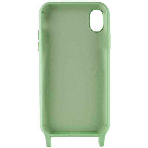 Чехол TPU two straps California для Apple iPhone XR (6.1") Силикон, Зеленый / Pistachio | Зображення 2