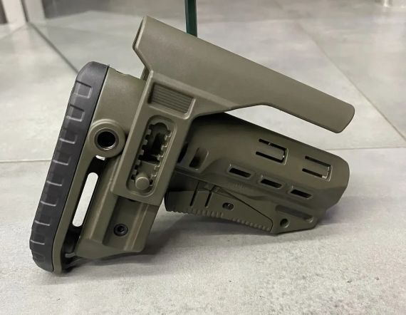 Приклад військовий DLG TBS COMPACT Оливка Mil-Spec, Приклад з високим підщечником 4 см   знижка | Зображення 5