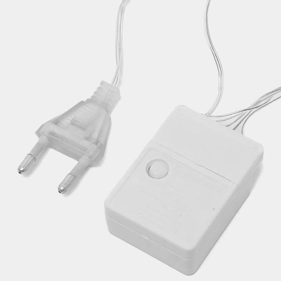 Гірлянда штора від мережі, 3 м, Сніжинки, 200LED, Мультикольорова / Новорічна світлодіодна гірлянда-арка на вікно | Зображення 3