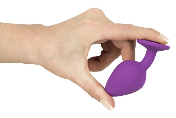 Анальна пробка розміру М із фіолетовим кристалом sexstyle | Зображення 2