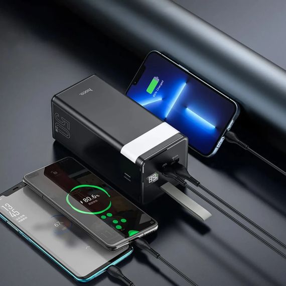 Оригінал Hoco з ліхтариком J86A 50000mAh QC22.5W+PD20W Powermaster Power bank зі швидкою зарядкою | Зображення 2