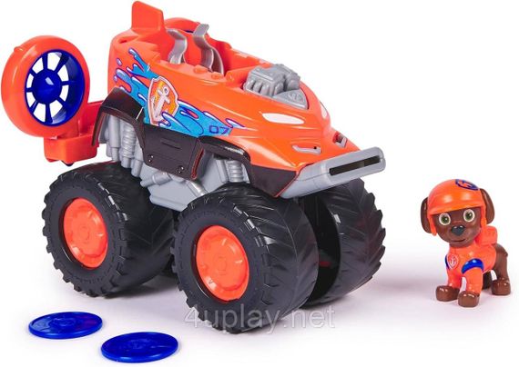 Paw Patrol Rescue Wheels Рятувальний монстр-трак з водієм Зума серії Мега колеса Щенячий патруль Оригінал | Зображення 2