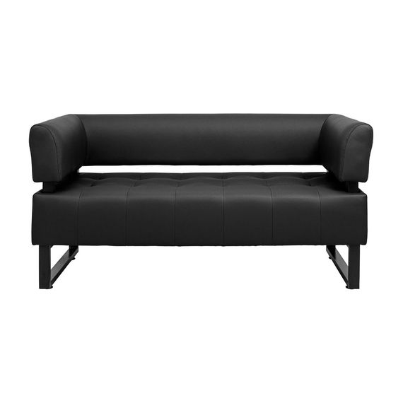 Диван Офіс Подвійний зі спинкою і підлокітниками на металокаркасі Флай 2230 | Зображення 1