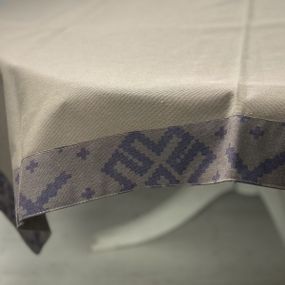 Скатерть SoundSleep Код Незламной Нации 140х180 см серо-синяя (94205213)