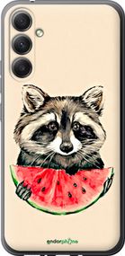 Чохол на Samsung Galaxy A34 A346E Єнотик з кавуном "4605u-2936-2448"