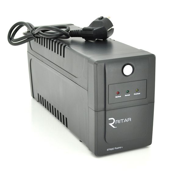 ДБЖ Ritar RTP600 360W Proxima-L, LED, AVR, 2st, 2xSCHUKO socket, 1x12V7A h