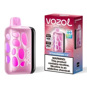 Vozol Rave 40000. Клубника (Strawberry Ice)