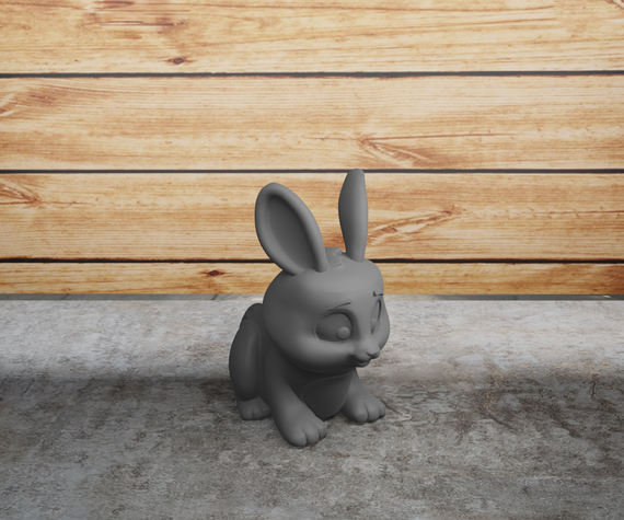 Маленькая крольчиха Серая