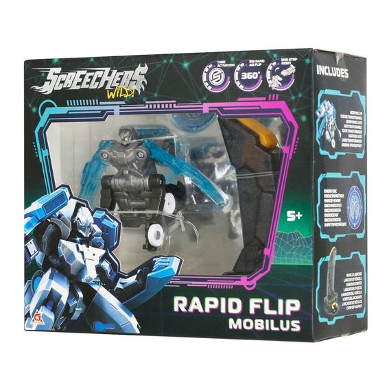 Ігровий набір "S5 L0.5 Мобіліус" Screechers Wild! EU686102B запускач, машинка-трансформер