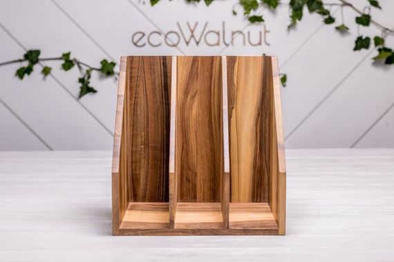 Підставка для папок та документів на 3 секції з логотипом | Зображення 1