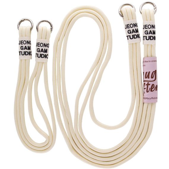 Чохол накладка TPU з ремінцем Two straps California для Apple iPhone 13, Бежевий / Antigue White | Зображення 3