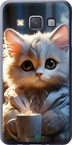 Чохол на Samsung Galaxy A3 A300H Білий кіт "5646t-72-2448"
