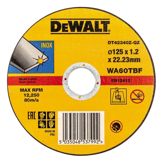 Коло відрізне 125х1.2х22.23 мм DeWALT DT42340Z