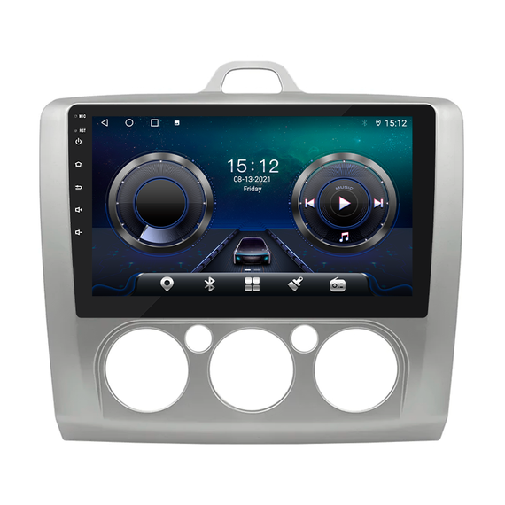 Штатная магнитола Lesko для Ford Focus II Рестайлинг 2007-2011 экран 9" 4+32 4G+CarPlay Premium форд фокус