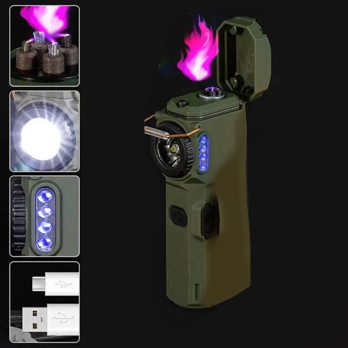 Ліхтар багатофункціональний D50-SMD green з Li-Ion акумулятором, індикацією заряду, запальничкою та ЗУ Type-C (46797-d50-smd_226) | Зображення 4