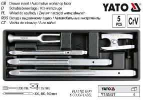 Вклад полка инструментального шкафа лопатки съемники YATO YT-55477