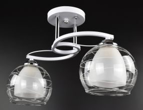 Люстра стельова на 2 лампочки 26937 Білий 16х16х45 см.