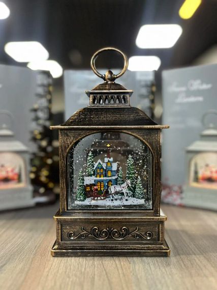 Різдвяна ніч Новорічний музичний ліхтар нічник з підсвічуванням Xmas 24072D | Зображення 5