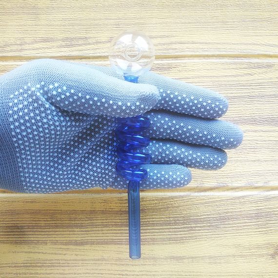 Стеклянная трубка Helix Oil Blue | Зображення 2