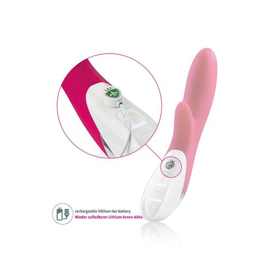 Вібратор-кролик Mystim Danny Divido Pink з глибокою вібрацією, 2 мотори | Зображення 5