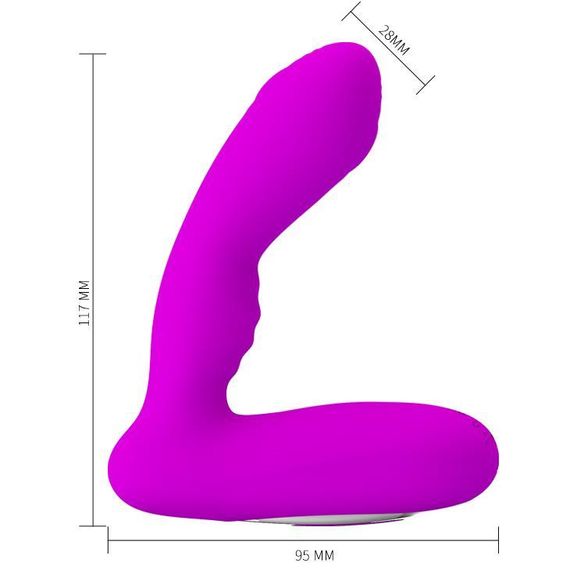 Массажер простаты PRETTY LOVE -Piper, 12 vibration functions 12 pulse wave settings sexstyle | Зображення 4