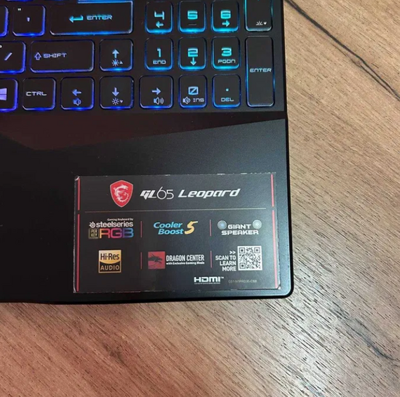 Ноутбук MSI GL65 Leopard 10SFK 144Hz i7 10750H 16Gb SSD 512Gb RTX 2070  Б/В | Зображення 4