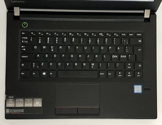 Ноутбук Б-клас Lenovo V510-14IKB / 14" (1920x1080) TN / Intel Core i5-7200U (2 (4) ядра по 2.5 - 3.1 GHz) / 8 GB DDR4 / 256 GB SSD / Intel HD Graphics 620 / WebCam / DVD-ROM / Win 10 Pro б/в | Зображення 7