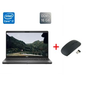 Ультрабук Dell Latitude 5500 / 15.6" (1920x1080) IPS / Intel Core i7-8665U (4 (8) ядра по 1.9 - 4.8 GHz) / 16 GB DDR4 / 512 GB SSD / Intel UHD Graphics / USB Type-C / WebCam / Windows 10 б/у + Подарок Беспроводная мышь / USB
