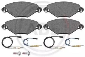 Колодки передні гальмівні Citroen C5 01-(Bosch), ABS(37277)
